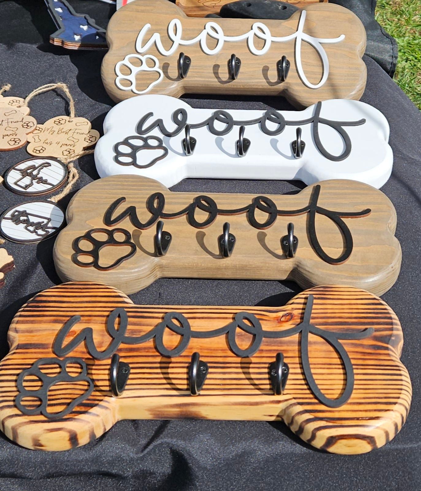 Woof dog leash holder