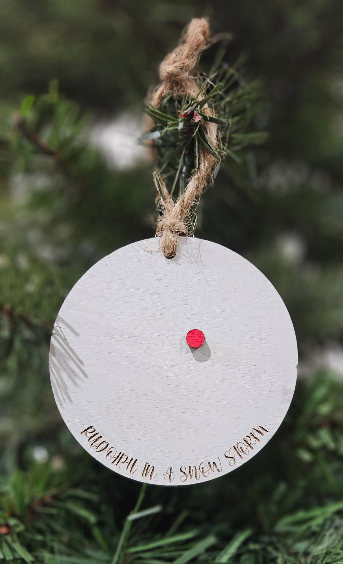 Rudolph In A Snowstorm ornament