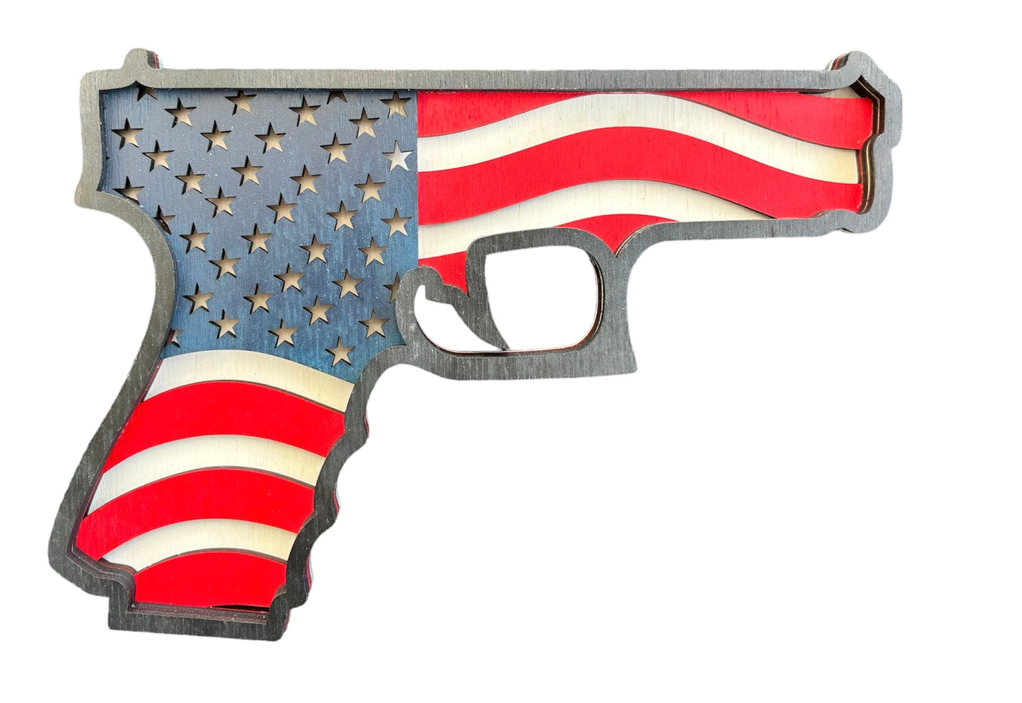 Pistol American flag