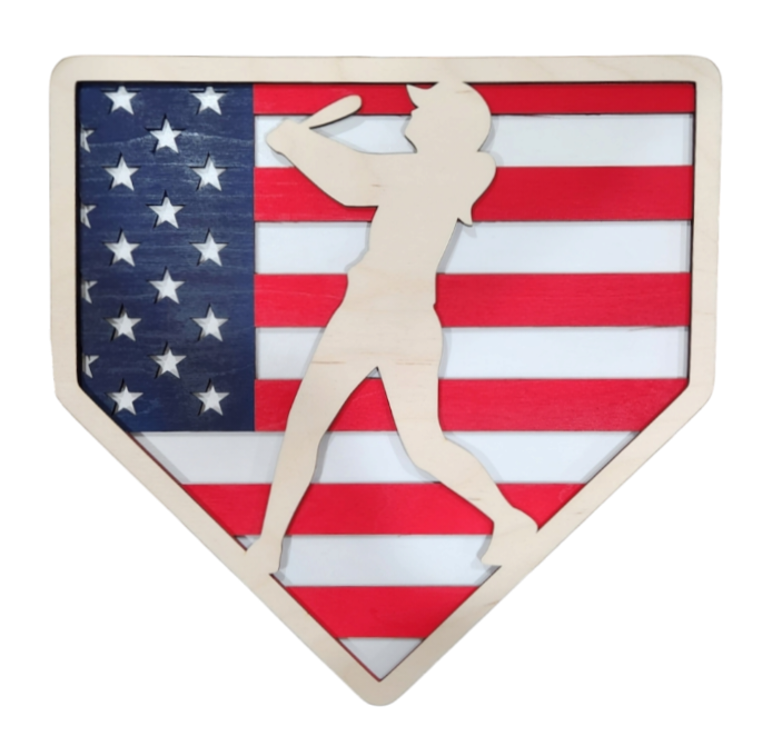 Softball Home Plate Flag